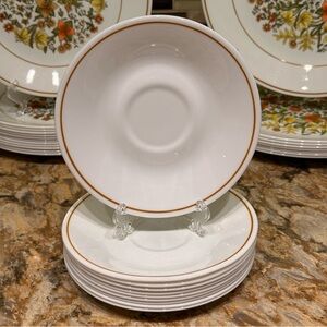 Vintage Set of 10 Corelle EXCELLENT Indian Summer 1977 6.25” Saucer Plates